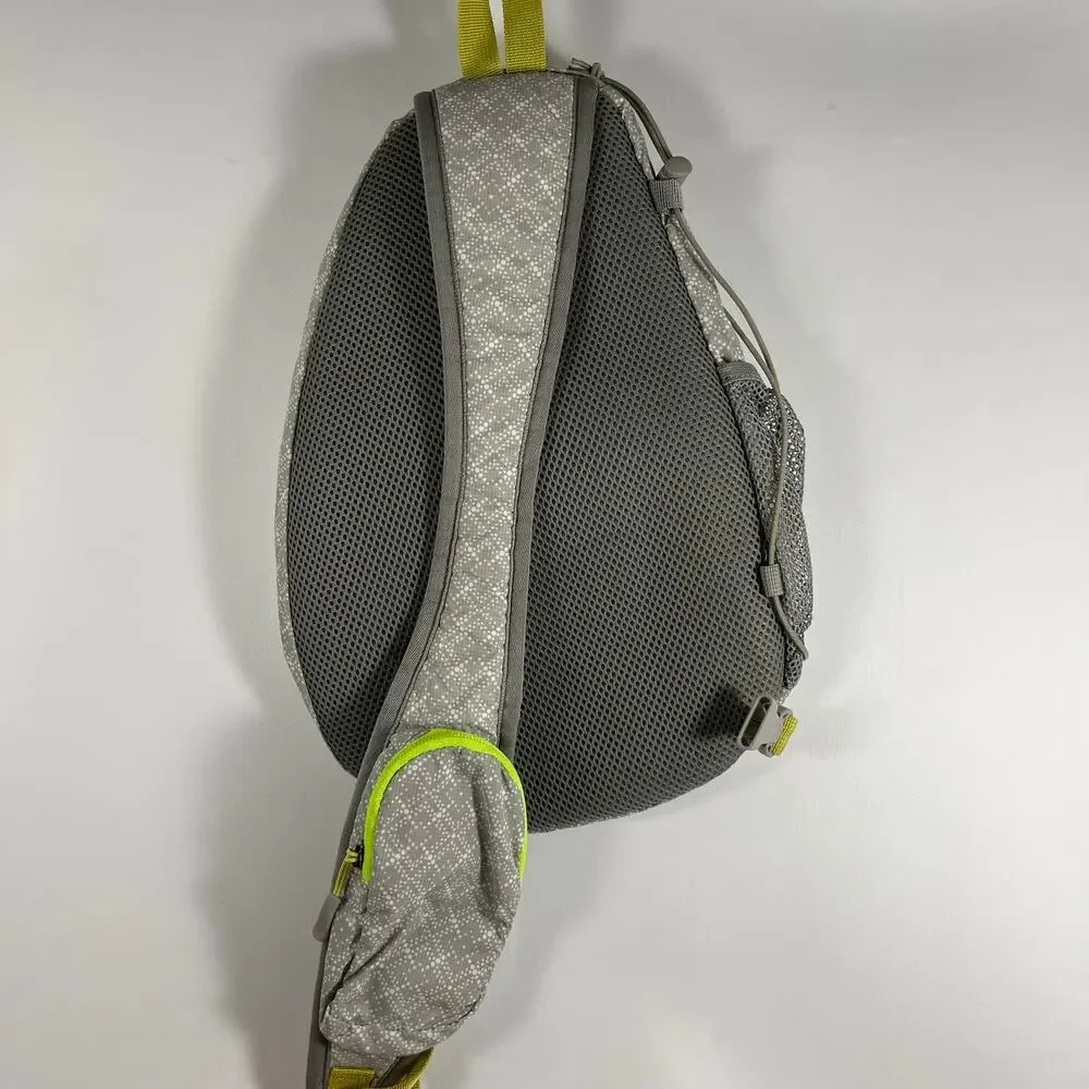 Eddie Bauer Sling Bag Gray Outdoor Travel Backpack Hike Trail Casual